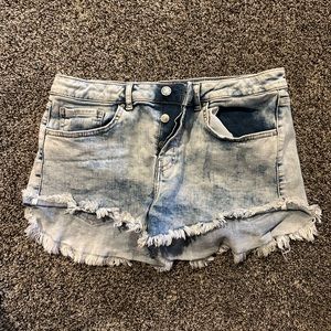 Forever 21 White Washed Jean Shorts